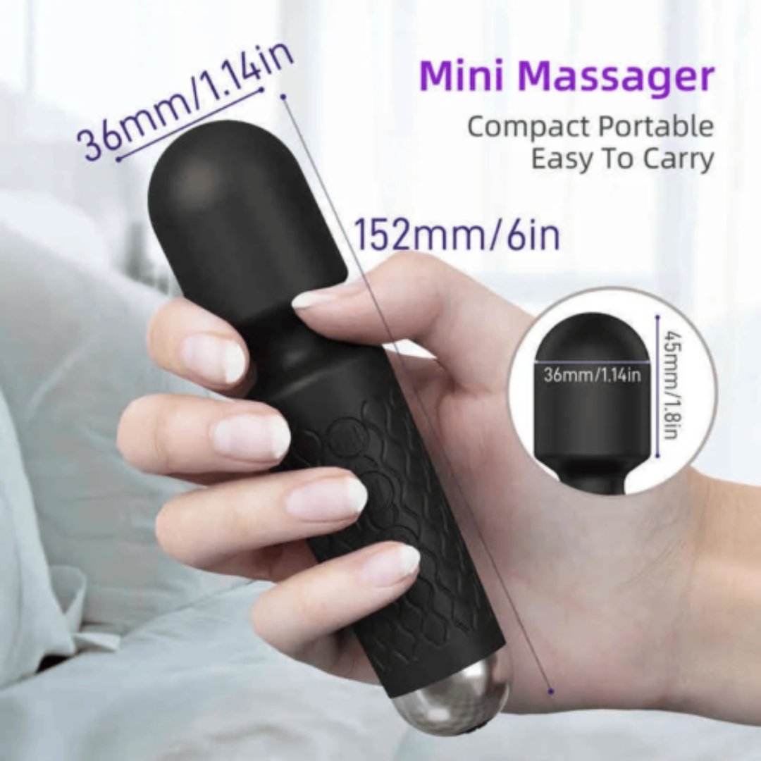 Wand Massage Head Vibrator | 20-Pattern Powerful Personal Massager