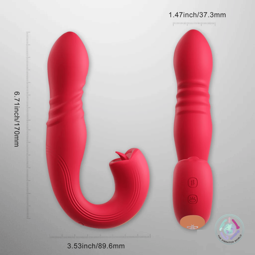 Honey Play Box Joi Thrust 2 App-Controlled Thrusting & Licking Vibrator
